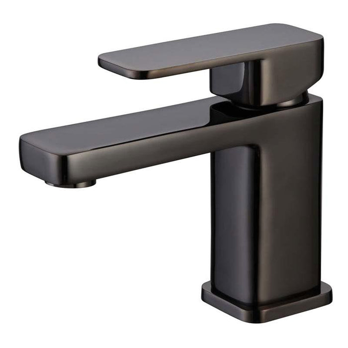 RAK Compact Eco Square Mono Basin Mixer with Clicker waste - Unbeatable Bathrooms
