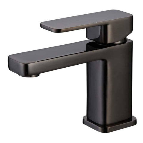 RAK Compact Eco Square Mono Basin Mixer with Clicker waste - Unbeatable Bathrooms