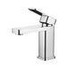 RAK Compact Eco Square Mono Basin Mixer with Clicker waste - Unbeatable Bathrooms