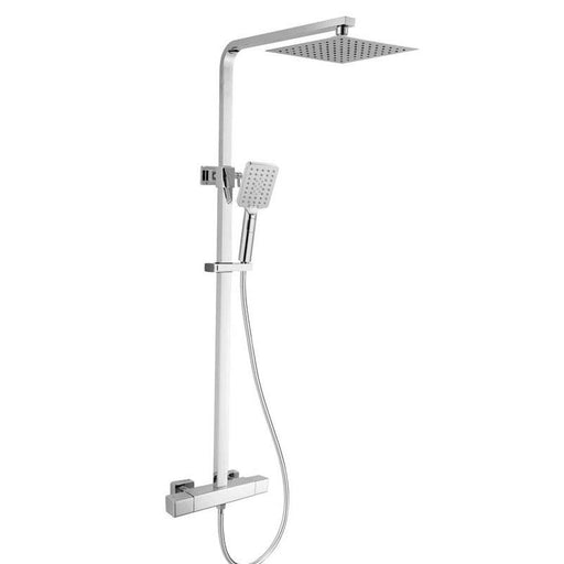 RAK Compact Square Exposed Thermostatic Shower Column with Fixed Head and Shower Kit - Unbeatable Bathrooms