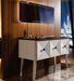 Saneux Regency Double Layered Bevelled LED Mirror - Unbeatable Bathrooms