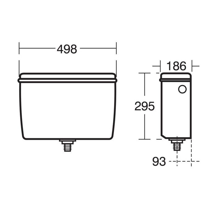 Armitage Shanks Regal 13.6litre Auto Cistern And Cover, Auto Syphon And Petcock - Unbeatable Bathrooms