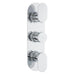 Hudson Reed Triple Thermostatic Shower Valve - Unbeatable Bathrooms