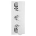 Hudson Reed Triple Thermostatic Shower Valve Chrome - Unbeatable Bathrooms