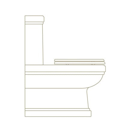 Burlington Riviera Close Coupled Toilet (Closed Back) - Unbeatable Bathrooms