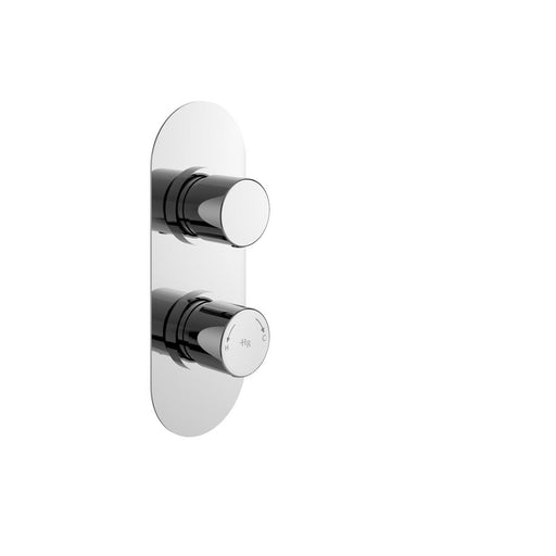 Hudson Reed Round Twin Shower Valve - Unbeatable Bathrooms