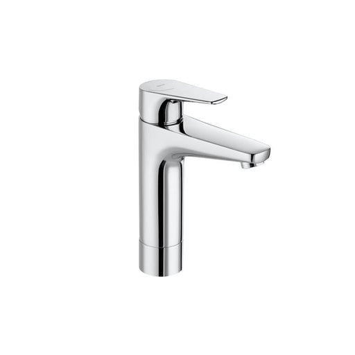 Roca Atlas Medium Plus Height Basin Mixer with Smooth Body and Flexible Tails - Unbeatable Bathrooms