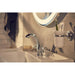 Roca Carmen Twin Lever Basin Mixer with Pop-Up Waste - Unbeatable Bathrooms