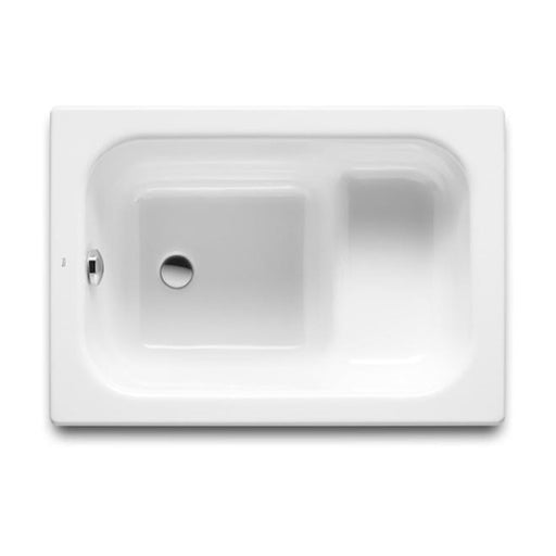Roca Contesa 1000 x 700mm Rectangular Steel Hip Bath 0TH - Unbeatable Bathrooms