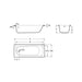 Roca Contesa Plus 16/1700mm Single Ended Bath - Unbeatable Bathrooms