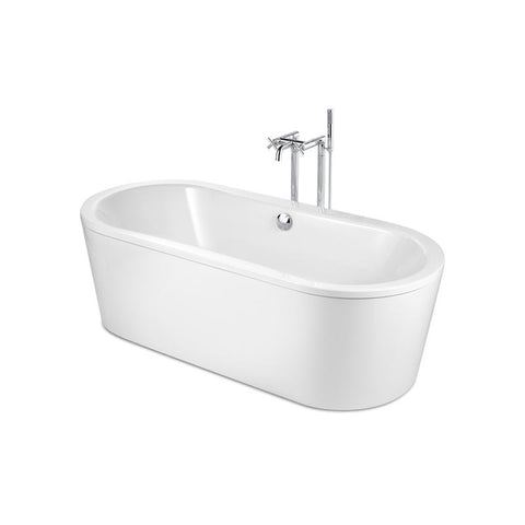 Roca Duo Plus 1800 x 800mm Freestanding Bath - Unbeatable Bathrooms