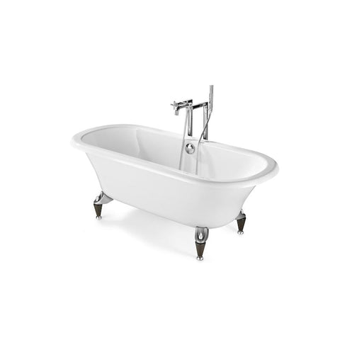 Roca Eliptico Ash or Chrome Bath Leg Set - Unbeatable Bathrooms