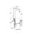 Roca L20 Extended Height Basin Mixer with Pop-Up Waste - Unbeatable Bathrooms