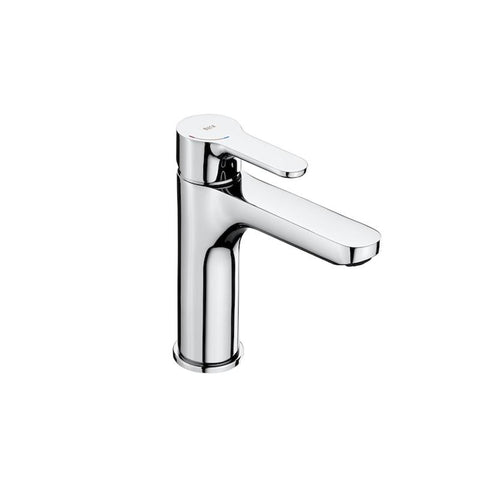 Roca L20 Medium Height Basin Mixer with Smooth Body - Unbeatable Bathrooms