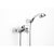 Roca M2-N Wall-Mounted Bath-Shower Mixer with Handset, Hose and Bracket - Unbeatable Bathrooms