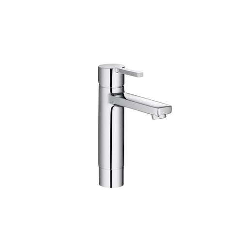 Roca Naia Medium Plus Height Basin Mixer with Smooth Body and Flexible Tails - Unbeatable Bathrooms