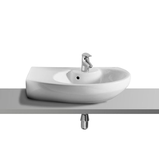 Roca Senso 680mm 1TH Asymmetrical Corner Basin - Unbeatable Bathrooms