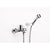 Roca Targa Wall-Mounted Bath-Shower Mixer with Handset, Hose and Bracket - Unbeatable Bathrooms