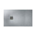 Roca Terran Rectangle Frameless Resin Shower Tray - Cement - Unbeatable Bathrooms