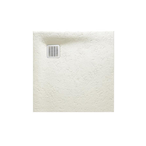 Roca Terran Square Frameless Resin Shower Tray - Off-White - Unbeatable Bathrooms
