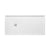 Roca Terran Rectangle Resin Shower Tray with Frame - White - Unbeatable Bathrooms