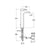 Roca Thesis Extended Height Basin Mixer with Pop-Up Waste - Unbeatable Bathrooms