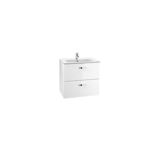 Roca Victoria Basic 600/800mm Vanity Unit - Wall Hung 2 Drawer Unit - Unbeatable Bathrooms