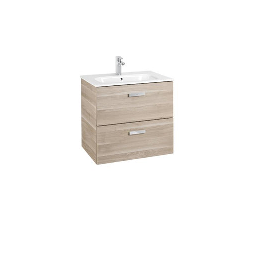 Roca Victoria Basic 600/800mm Vanity Unit - Wall Hung 2 Drawer Unit - Unbeatable Bathrooms