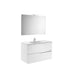 Roca Victoria-N Vanity Unit - Wall Hung 2 Drawer Unit with Mirror & Light (Various) - Unbeatable Bathrooms