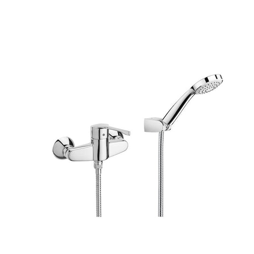 Roca Victoria Pro Wall-Mounted Shower Mixer with Handset, Hose and Bracket - Unbeatable Bathrooms