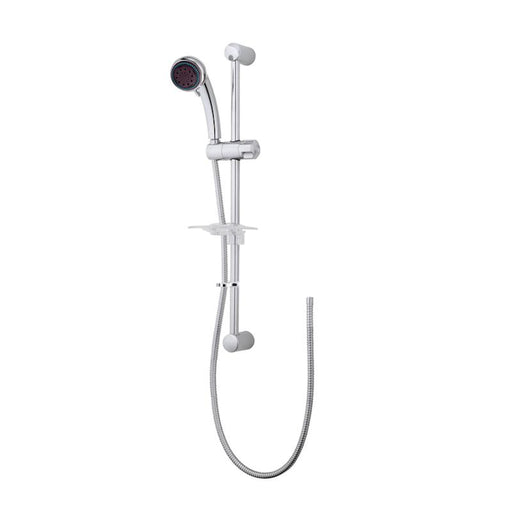 Roca Wall Luxury Rail Kit with 5 Mode Handset, Soap Dish and Smooth Hose - Unbeatable Bathrooms