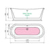 Charlotte Edwards Rosemary 1710 x 720mm Rolling Edged Freestanding Bath - Unbeatable Bathrooms