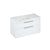 Britton Shoreditch 1000mm Wall Hung Double Drawer Unit with Carrara White Worktop - Unbeatable Bathrooms