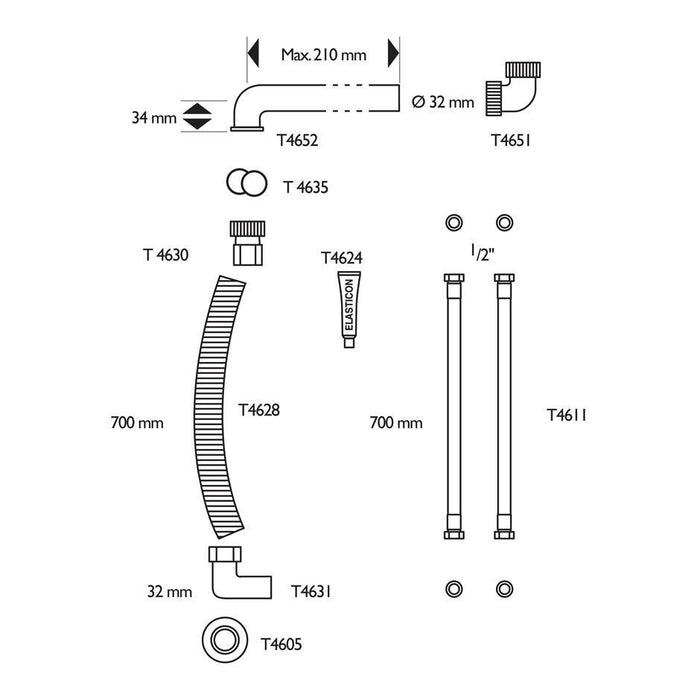 Armitage Shanks Salonex 61Cm Hairdressers Basin - Two Tapholes - Unbeatable Bathrooms