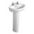 Armitage Shank Sandringham 21 50cm Pedestal Basin -One Taphole with Overflow No Chainstay Hole - Unbeatable Bathrooms