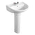 Armitage Shank Sandringham 21 50cm Pedestal Basin -One Taphole with Overflow No Chainstay Hole - Unbeatable Bathrooms