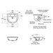 Armitage Shanks Sandringham 21 50cm Semi-Countertop Basin, Two Tapholes, No Chain Hole - Unbeatable Bathrooms
