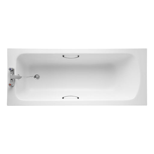 Armitage Shanks Sandringham 21 Bath, 1700 x 700mm with 2 Tapholes (and Handgrips) - Unbeatable Bathrooms