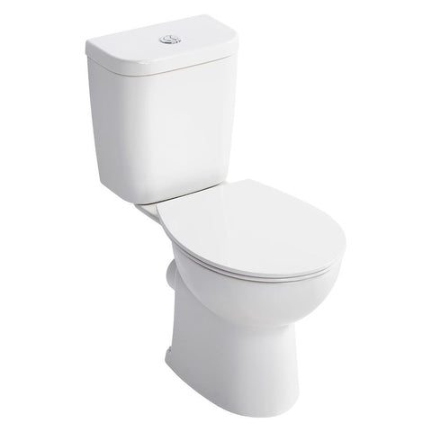 Armitage Shanks Sandringham 21 Smooth Close Coupled Toilet with Horizontal Outlet - Unbeatable Bathrooms