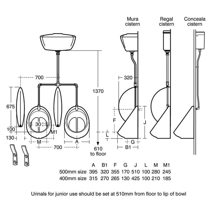Armitage Shanks Sanura Hygeniq Wall Urinal - Unbeatable Bathrooms