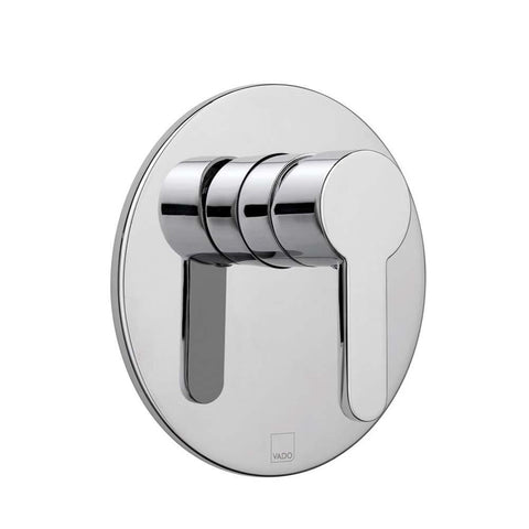 Vado Sense Round Back Plate Wall Mounted Concealed Manual Shower Valve - Unbeatable Bathrooms