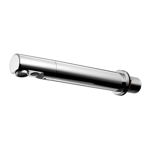 Armitage Shanks Sensorflow 21 Compact Tubular Panel Mounted 230mm Projection Spout, Anti Splash or Anti Vandal Laminar Flow Outlet, Integral Sensor, Copper Tube Inlets, Mains - Unbeatable Bathrooms