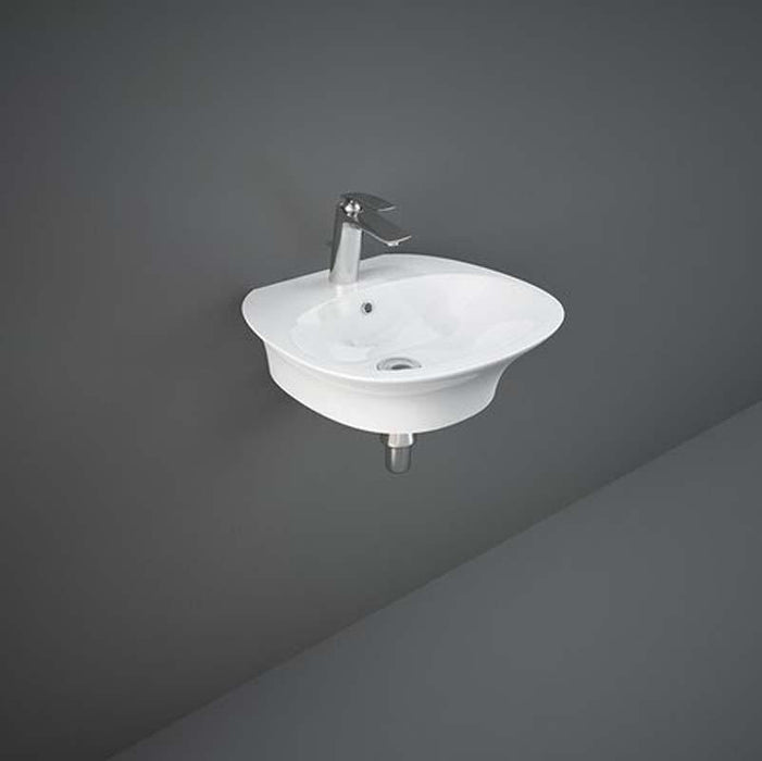 RAK Sensation 1TH Round Wall Hung Basin (Various Sizes) - Unbeatable Bathrooms