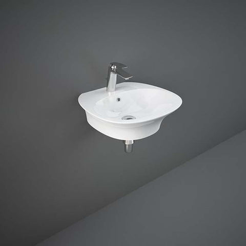 RAK Sensation 1TH Round Wall Hung Basin (Various Sizes) - Unbeatable Bathrooms