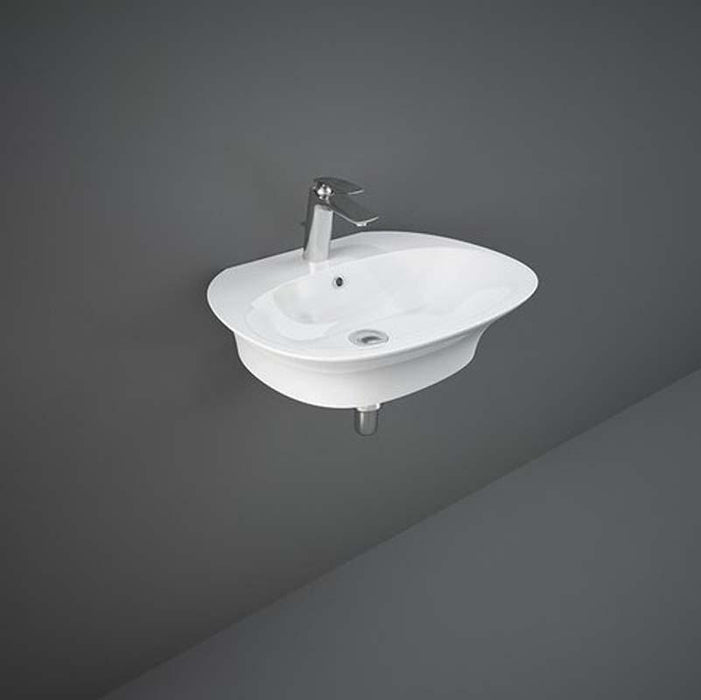 RAK Sensation 1TH Round Wall Hung Basin (Various Sizes) - Unbeatable Bathrooms