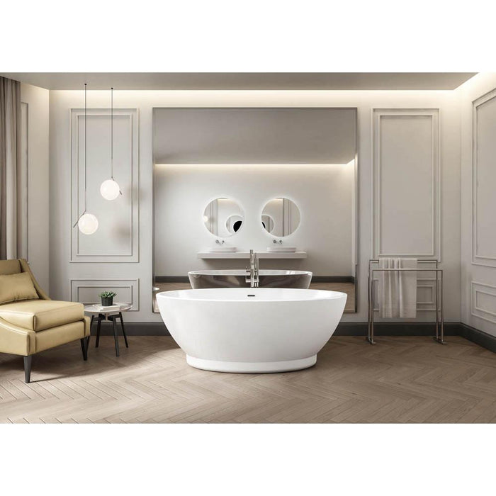 Charlotte Edwards Shard 1685 x 785mm Slim-Edged Freestanding Bath - Unbeatable Bathrooms