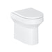 Britton Shoreditch Round Rimless Back-To-Wall Toilet - Unbeatable Bathrooms