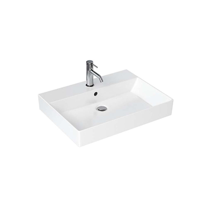 Britton Shoreditch 60/70/85/100cm Rectangle Countertop Basin - 0 & 1TH - Unbeatable Bathrooms