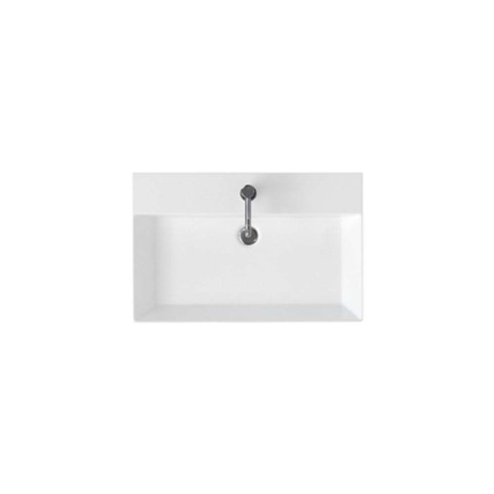 Britton Shoreditch 60/70/85/100cm Rectangle Countertop Basin - 0 & 1TH - Unbeatable Bathrooms