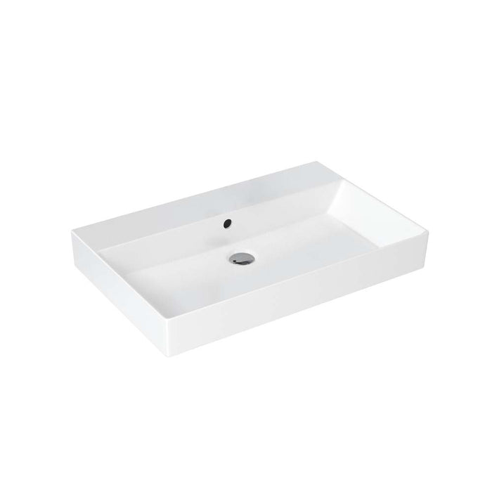 Britton Shoreditch 60/70/85/100cm Rectangle Countertop Basin - 0 & 1TH - Unbeatable Bathrooms
